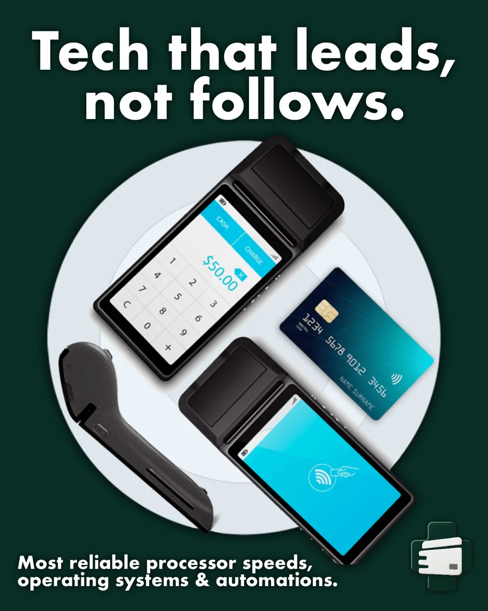 DCS payment terminals — Tech that leads, not follows.